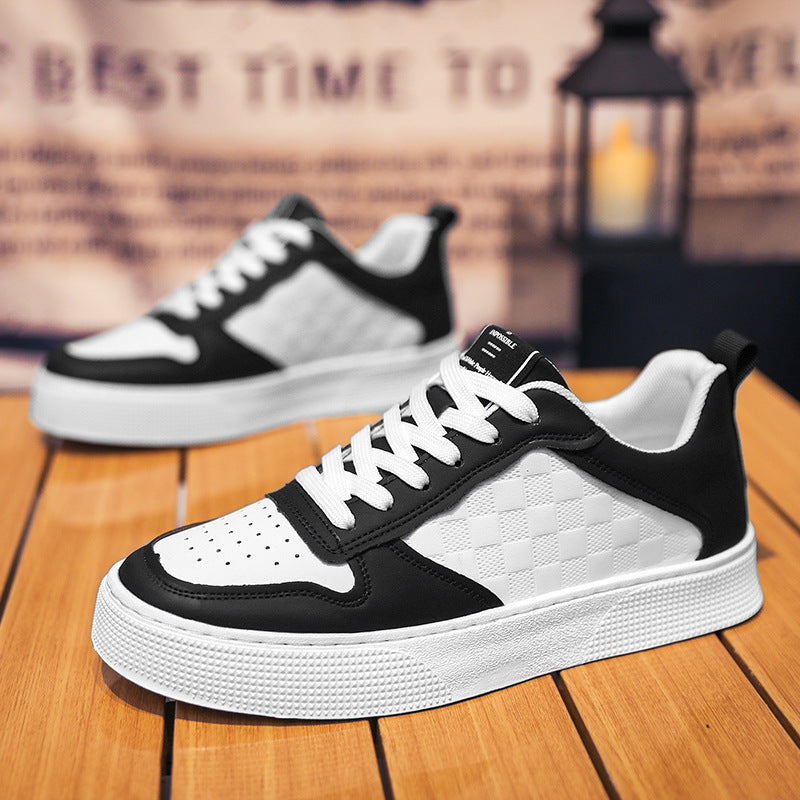 Damen Sportliche Sneaker mit Karomuster R&B