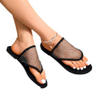 Damen Modische Netz-Sandalen mit funkelnden Akzenten und rutschfester Sohle R&B
