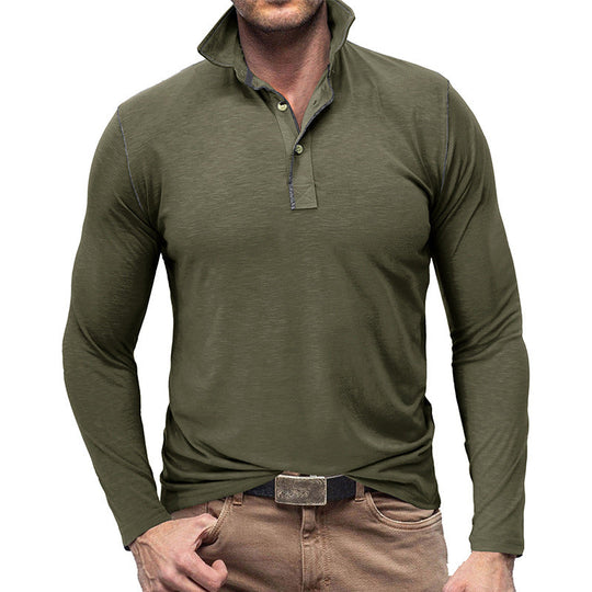 R&B | Pique Pullover Slim Passform Weiches Baumwollgefühl Langärmliger Stylischer Passform