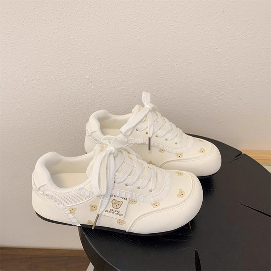 Damen Sneakers mit bezaubernden Bärenmotiven und bequemer Dämpfung R&B