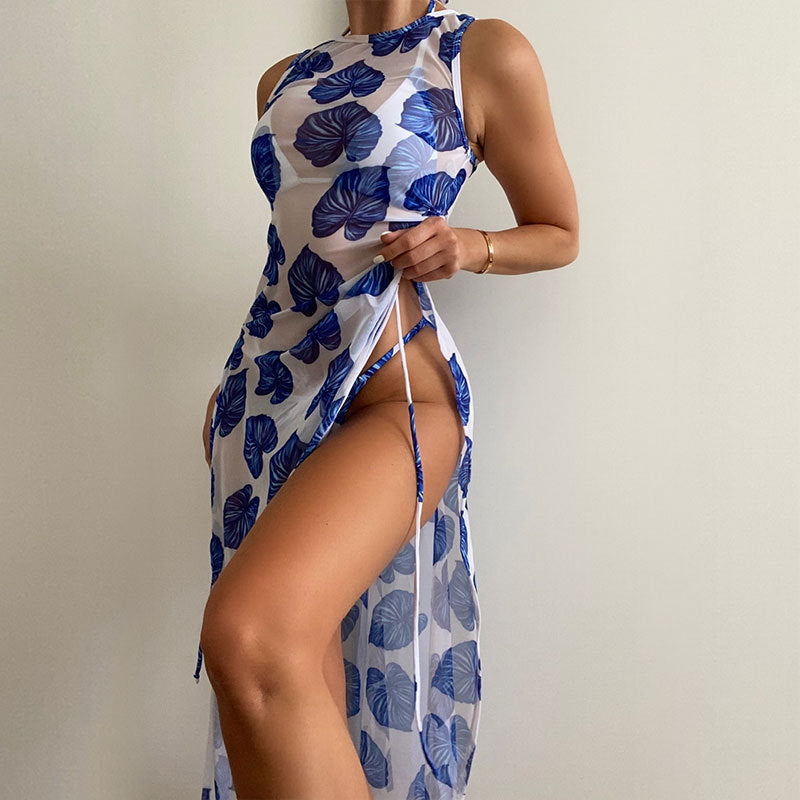 Damen Maxikleid mit floralem Druck R&B