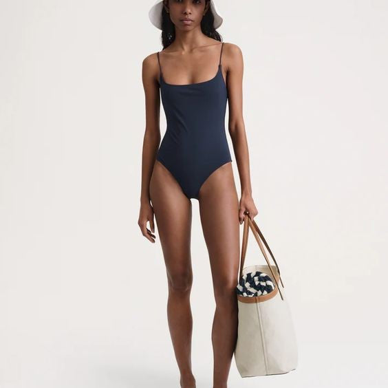 Damen Moderner High-Cut Badeanzug R&B