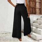 Damen Weit geschnittene Palazzo-Hose mit seitlichen Schlitzen R&B