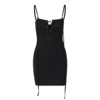 Damen Seduktives Bodycon-Kleid mit Schnürung R&B