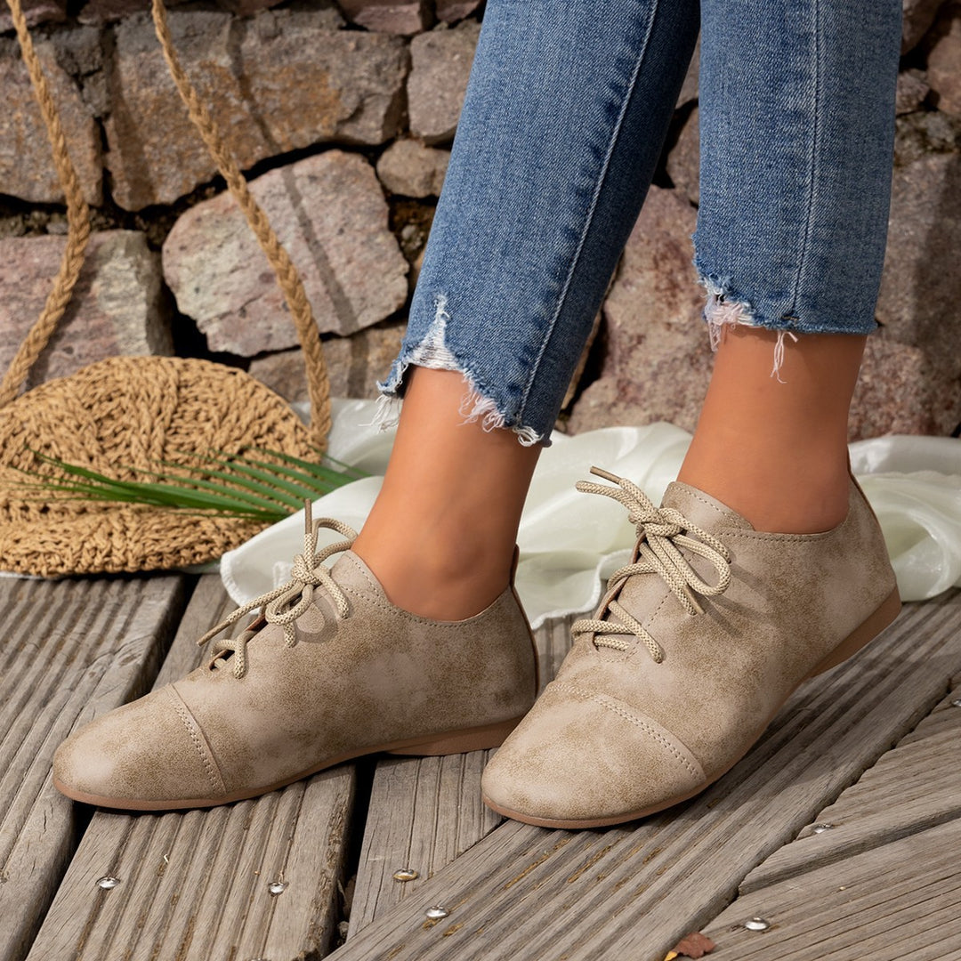 Damen Komfortable Schnürschuhe mit weichem Obermaterial R&B