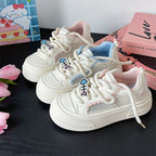 Damen Sportliche Sneakers mit strapazierfähigem Mesh-Obermaterial und buntem Sneaker-Sock R&B