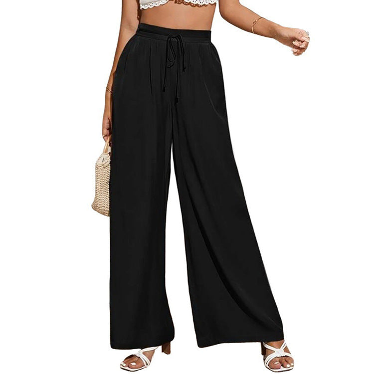 Damen weite Sommerhose mit hohem Bund R&B