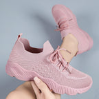 Damen Komfortable Leichtgewicht Sneakers mit atmungsaktivem Strickdesign R&B