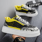 Damen Komfortable Plateau-Sneaker mit atmungsaktivem Obermaterial R&B