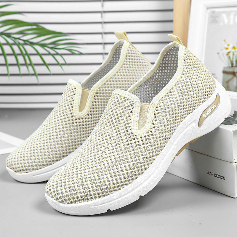 Damen Atmungsaktive Slip-On Sneakers mit elastischem Band R&B