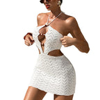 Damen Häkelkleid mit raffiniertem Cut-Out-Design R&B