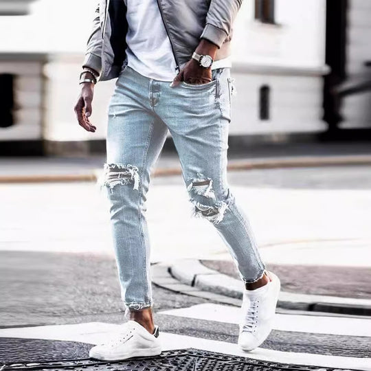 Herren Destroyed Jeans mit modernen Distressed-Effekten R&B