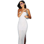 Damen Langarm Cocktailkleid R&B