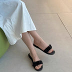 Damen modische Sandalen mit dekorativem Schleifenakzent R&B