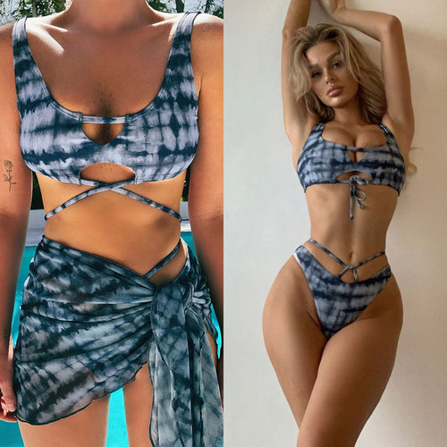 Damen Bikini mit raffiniertem Cut-Out und geschmackvollem Bindesystem R&B