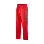 Herren Sportliche Jogginghose mit Druckknopf-Design und elastischem Bund R&B