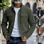 Herren Cordjacke mit vertikaler Struktur und praktischen Brusttaschen R&B