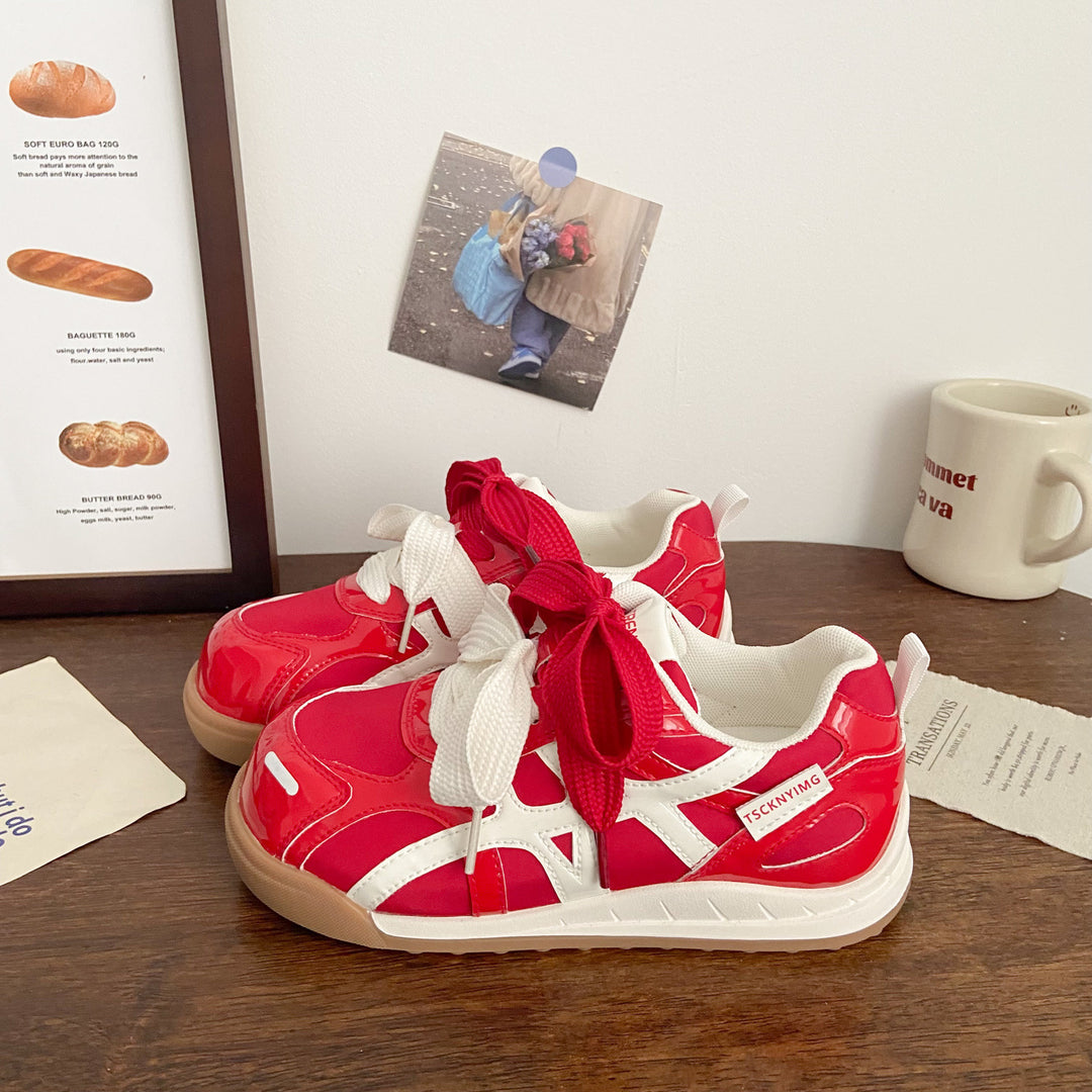 Damen Sneakers mit atmungsaktiver Mesh-Oberfläche und flexibler Gummisohle R&B