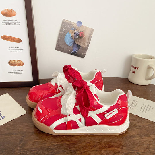 Damen Sneakers mit atmungsaktiver Mesh-Oberfläche und flexibler Gummisohle R&B