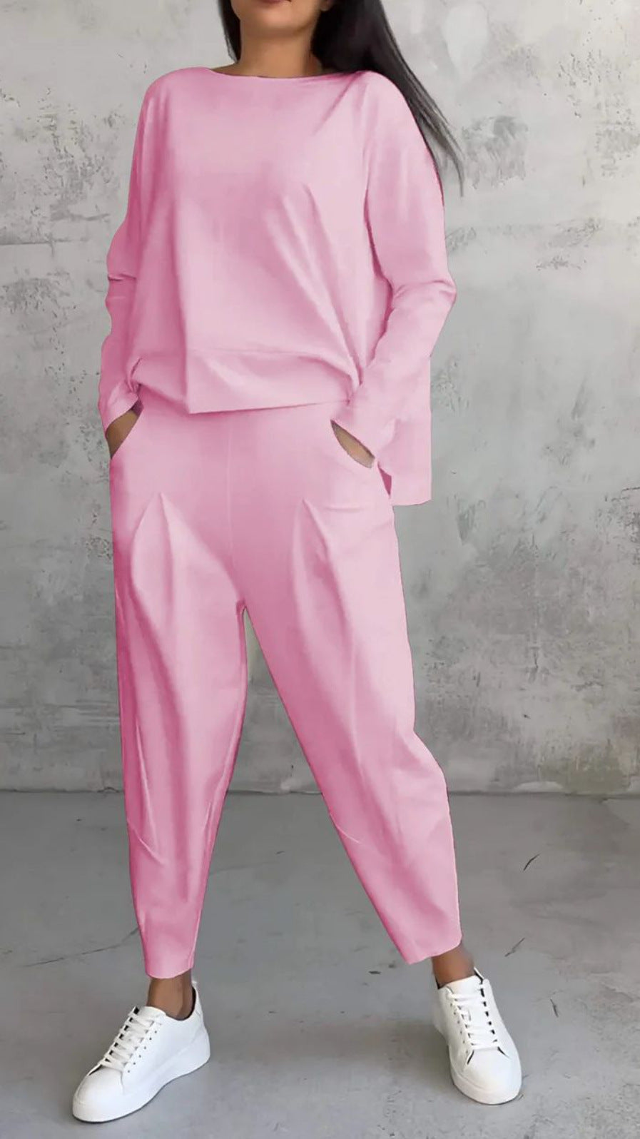 Damen lässiger Zweiteiliger Sweatanzug R&B