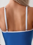Damen Sportlicher Badeanzug mit hohem Beinausschnitt