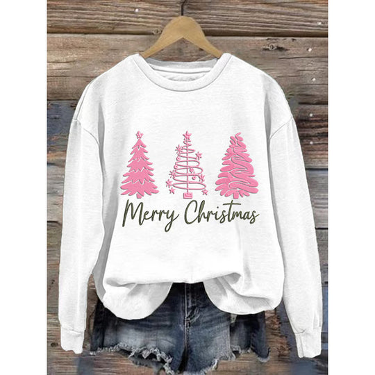 Damen gemütlicher Christmas Sweatshirt mit festlichem Print R&B