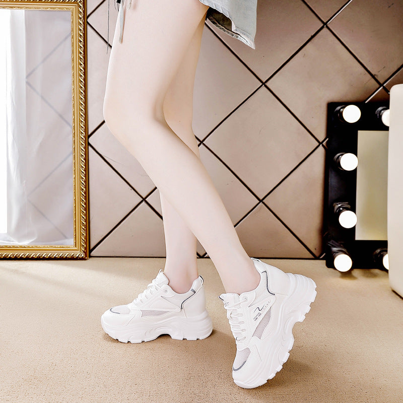 Damen Chunky Fashion Sneakers mit atmungsaktiven Mesh-Einsätzen und rutschfester Sohle R&B