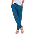 Damen bequeme Freizeithose mit elastischem Bund und praktischen Taschen R&B