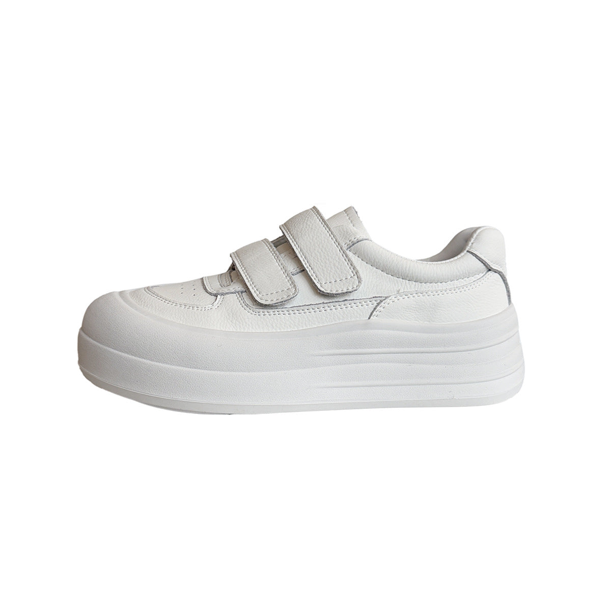 Damen Sportliche Sneakers mit doppeltem Klettverschluss und gepolsterter Sohle