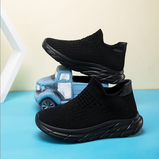 Damen Sportliche Sneaker mit atmungsaktivem Strickoberteil und dämpfender Sohle R&B