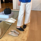 Damen Klassische Clogs aus hochwertigem Leder mit ergonomischem Fußbett und modischem Design