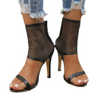 Damen High-Heels mit Netzdesign und elegantem Absatz R&B
