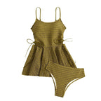 Damen Tankini-Set mit verstellbaren Trägern und elegantem Wickeldetail R&B