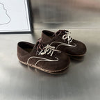 Damen modische Wildleder-Sneaker mit stilvollem Design und innovativem Schnürsystem R&B