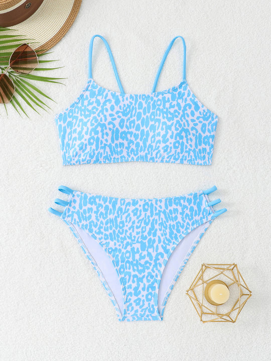Damen Triangel-Bikini-Set mit modischen Akzenten R&B