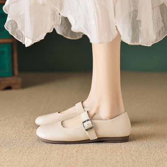 Damen Ballerinas mit verstellbarem Riemen und angenhmem Innenfutter R&B