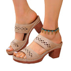 Damen Luftige Freizeit-Sandalen mit elegantem Riemendesign R&B