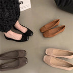 Damen Elegante und bequeme Ballerinas mit geschlossenen Zehen R&B