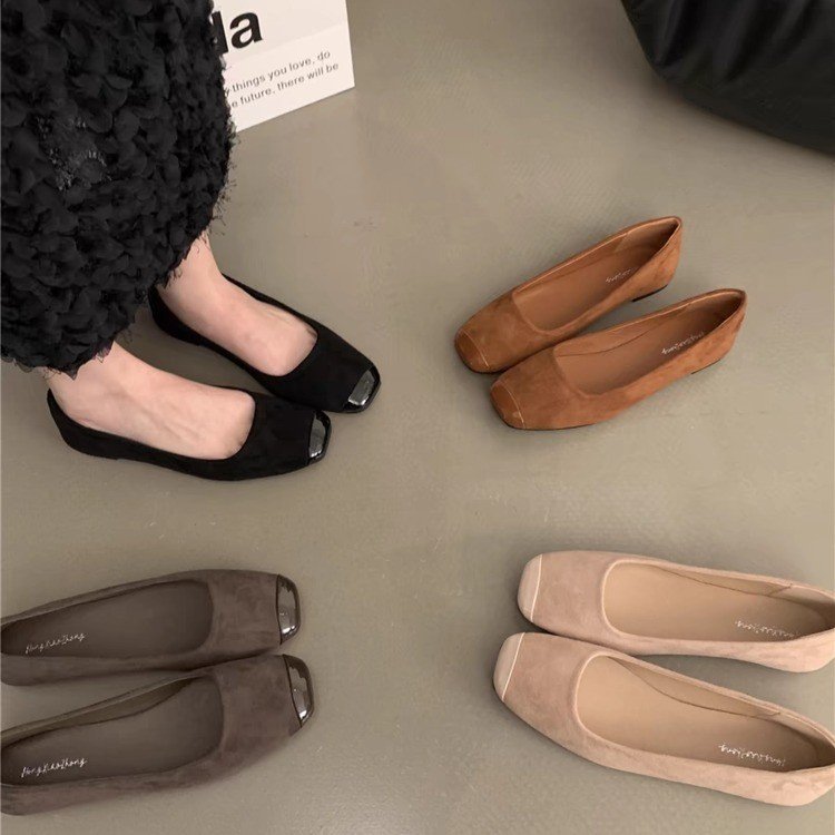 Damen Elegante und bequeme Ballerinas mit geschlossenen Zehen R&B