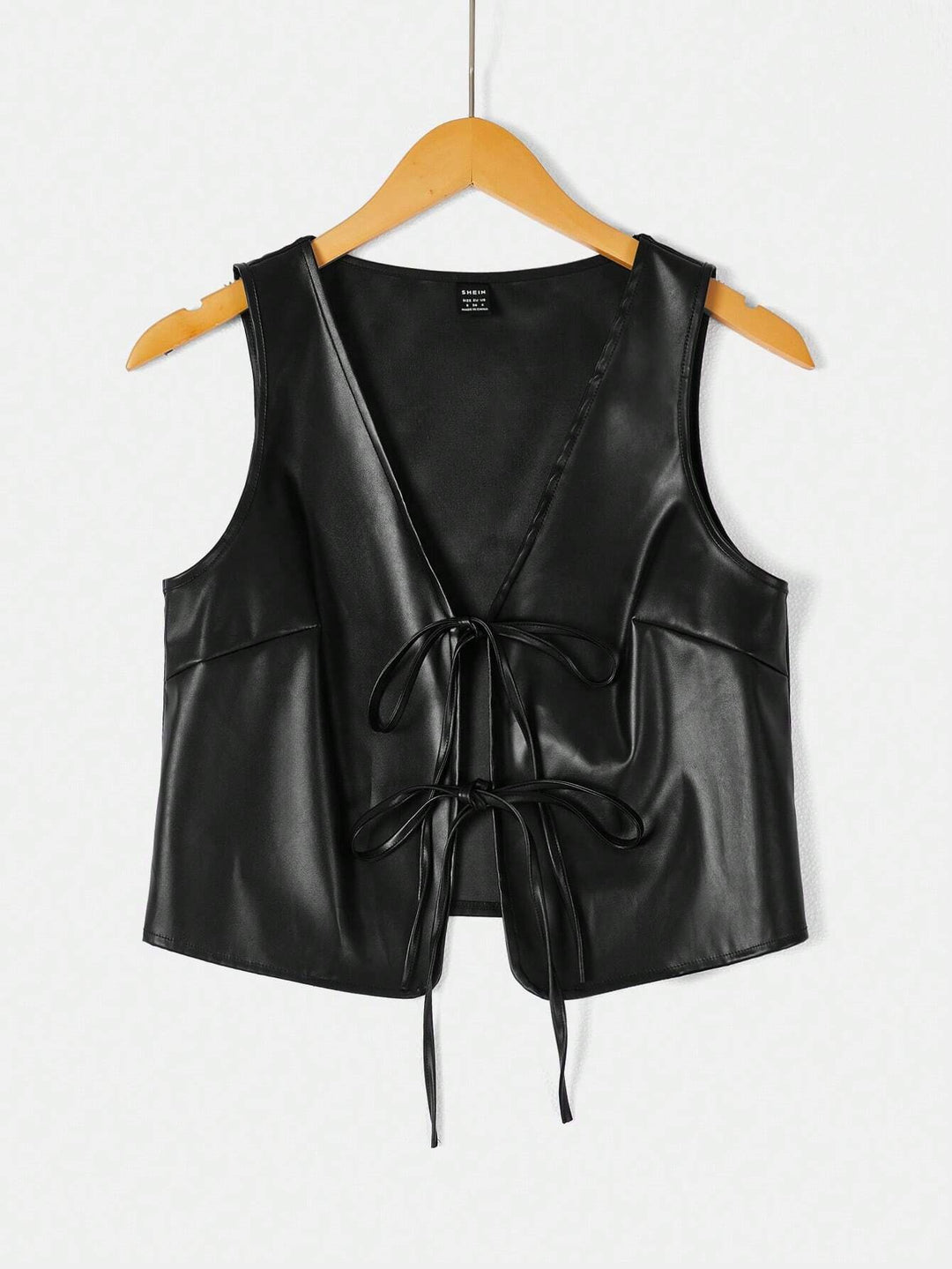 Damen elegantes Cropped-Top mit zeitgemäßer Schnürung R&B