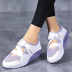 Damen Sportliche Sneakers mit atmungsaktivem Mesh-Obermaterial und gepolsterter Sohle R&B