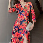 R&B | Maxikleid mit V-Ausschnitt