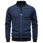 Herren Sportjacke mit modischem Stehkragen und elastischem Bund