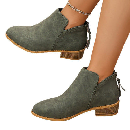 Damen Chelsea-Stiefel mit seitlichem Reißverschluss und komfortabel gepolsterter Innensohle R&B