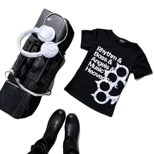 Damen Kurzarm T-Shirt mit kreativem Grafikdesign R&B