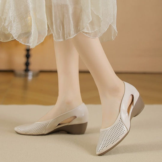 Damen komfortable und elegante Ballerinas mit atmungsaktivem Obermaterial R&B