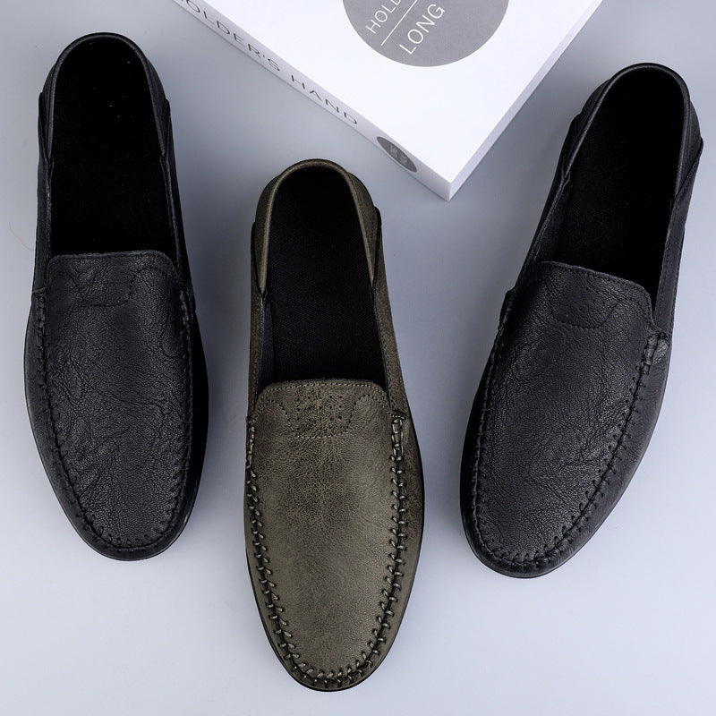 Herren Mokassins aus weichem Leder mit rutschfester Sohle R&B