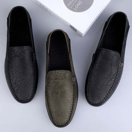 Herren Mokassins aus weichem Leder mit rutschfester Sohle R&B