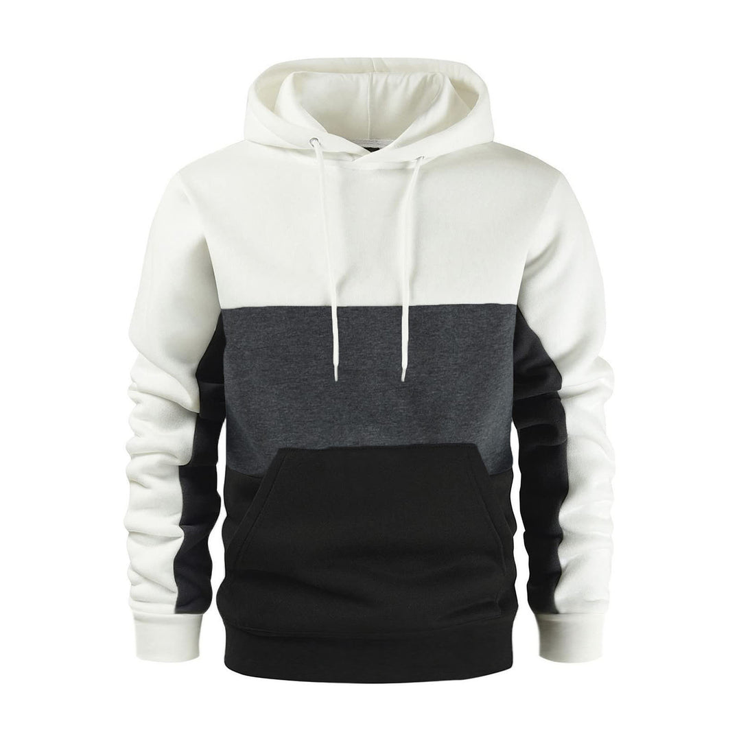Herren Kapuzenpullover mit modischem Farbblockdesign R&B