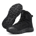 Damen robuste Outdoor-Schnürstiefel mit rutschfester Sohle und atmungsaktivem Obermaterial